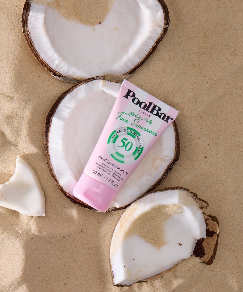 PoolBar London Not Just A Pretty Face - Mineral Face Broad Spectrum SPF 50 Sunscreen 