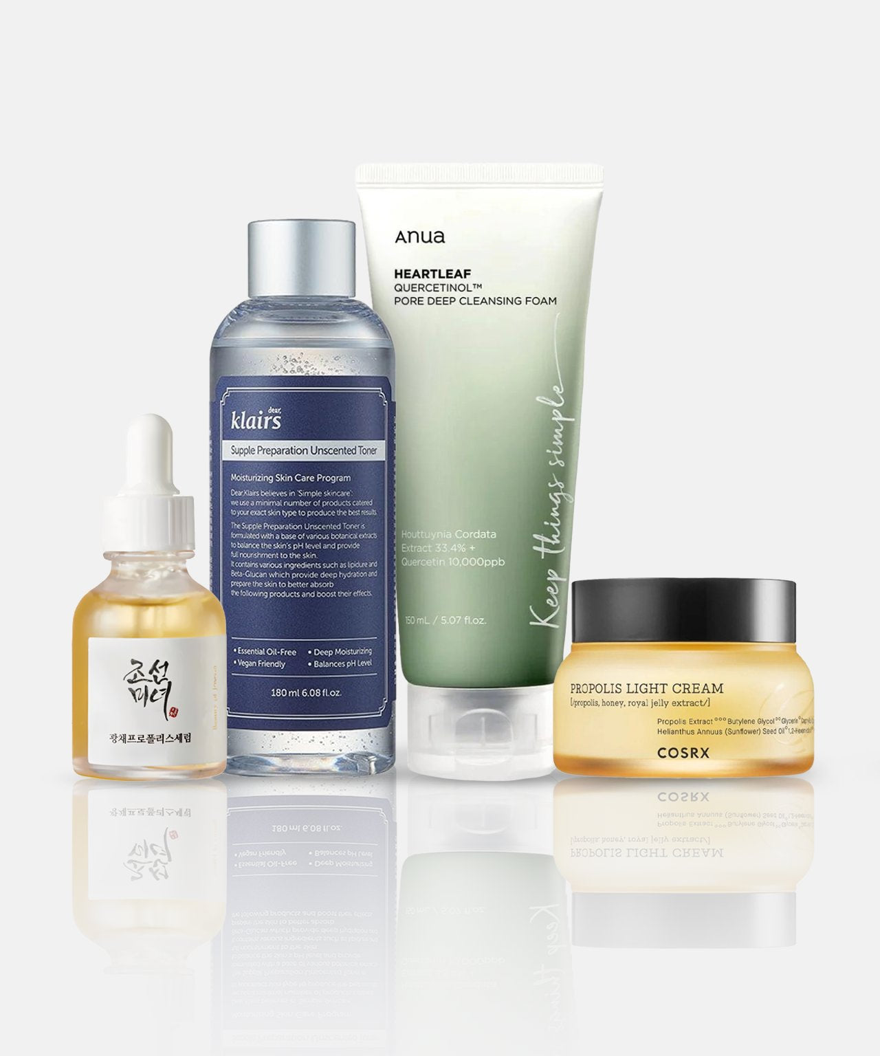 Powder Beauty Korean Skincare Set for Oily Skin 